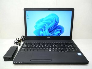 ☆1円スタート☆第8世代☆富士通☆LIFEBOOK☆A359/BX☆Core i3 2.20GHz/4GB/500GB/Sマルチ/無線/Bluetooth/カメラ/Office/Windows 11 Pro☆