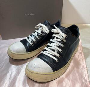 Rick Owens リックオウエンス RAMONES LOW ラモーンズ ローカットスエードレザースニーカー　RU17F98891-LBOP　スニーカーズ　レースアップ