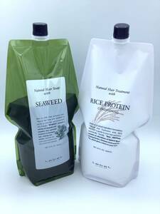 ru bell natural hair - soap si- we do1600ml rice protein 1600ml refilling pack 