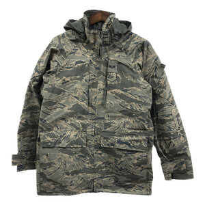 米軍実物 U.S.AIRFORCE APECS GORETEXパーカージャケット 防水 ミリタリー ABUカモ (メンズ SMALL REGULAR) 中古 古着 Q5040