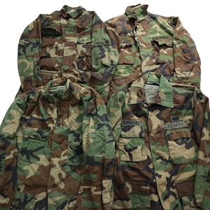【訳あり】 古着卸 まとめ売り フィールドジャケット 米軍民間 ミリタリー 14枚セット (メンズ ) 迷彩 カモ柄 W6353
