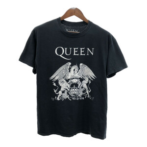 QUEEN クイーン 半袖Ｔシャツ バンドT プリント ブラック (メンズ L) 中古 古着 Q5331