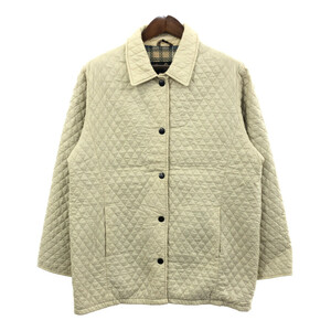 Barbour バブアー キルティングジャケット アイボリー (レディース 14) 中古 古着 Q5166