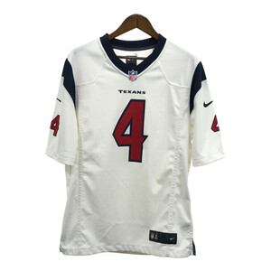 NIKE ナイキ NFL ヒューストン・テキサンズ ゲームシャツ ユニフォーム スポーツ プロチーム ホワイト (メンズ M) 中古 古着 Q5399