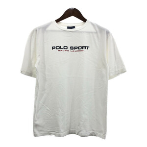 POLO SPORTS ポロスポーツ 半袖Ｔシャツ ロゴ ラルフローレン ホワイト (メンズ XL) 中古 古着 Q5614