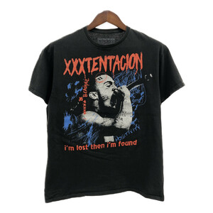 XXXTENTACION XXXテンタシオン 半袖Ｔシャツ ラップT ブラック (メンズ L) 中古 古着 Q5777