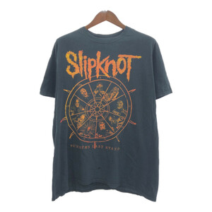 SlipKnot スリップノット 半袖Ｔシャツ バンドT ブラック (メンズ XL相当) 中古 古着 Q5819