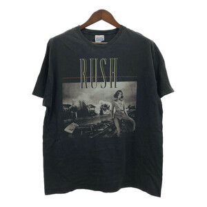 RUSH ラッシュ 半袖Ｔシャツ バンドT ブラック (メンズ XL) 中古 古着 Q5985