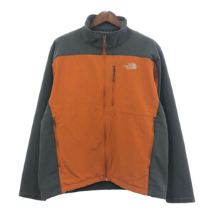 THE NORTH FACE ノースフェイス ソフトシェルジャケット アウトドア オレンジ (メンズ XL) 中古 古着 Q6122