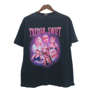 TAYLOR SWIFT テイラースウィフト 半袖Ｔシャツ ブラック (メンズ XL) 中古 古着 Q6036