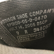 2000年代 米軍実物 U.S.NAVY ADDISON SHOE COMPANY社製 サイドゴアブーツ ブラック (メンズ 9 R) 中古 古着 KA0799_画像9