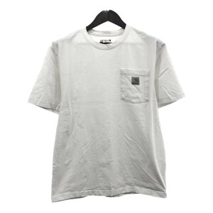 Carhartt カーハート ポケット 半袖Ｔシャツ ワンポイント ホワイト (メンズ M) 中古 古着 Q6181