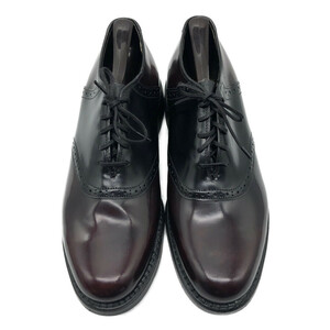 デッドストック 70年代 FLORSHEIM フローシャイム サドルシューズ レザーシューズ ダークレッド (メンズ 8 D) 中古 古着 KA0855