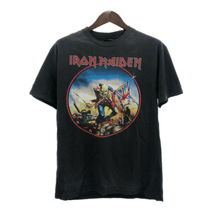 00年代 IRON MAIDEN アイアン・メイデン The Trooper 半袖Ｔシャツ バンドT ブラック (メンズ L相当) 中古 古着 Q6226