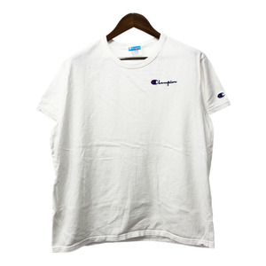 Champion チャンピオン 半袖Ｔシャツ ワンポイント ホワイト (メンズ X-LARGE) 中古 古着 Q6251