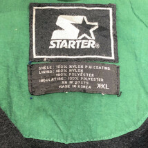 90年代 STARTER スターター フルジップボタン 中綿 マウンテンパーカー アウター アメカジ グリーン (メンズ XXL) 中古 古着 P8311_画像6