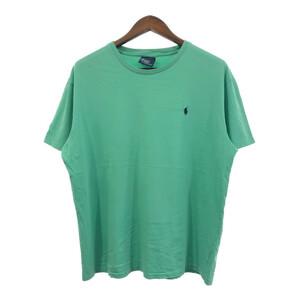 Polo by Ralph Lauren ポロ ラルフローレン 半袖Ｔシャツ ワンポイントロゴ エメラルドグリーン (メンズ L相当) 中古 古着 Q6339