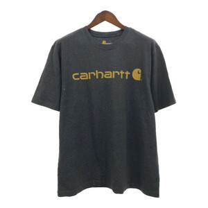 Carhartt カーハート ロゴ 半袖Ｔシャツ グレー (メンズ L) 中古 古着 Q6391