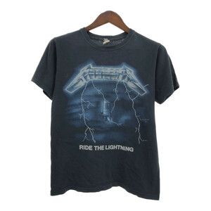 METALLICA メタリカ 1984/1985 ツアー 半袖Ｔシャツ バンドT ブラック (メンズ S) 中古 古着 Q6405