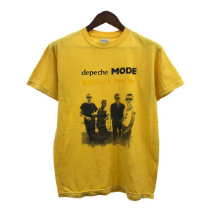 DEPECHE MODE デペッシュ・モード 半袖Ｔシャツ バンドT イエロー (メンズ MEDIUM) 中古 古着 Q6464