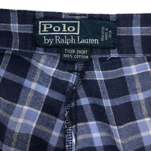 Polo by Ralph Lauren ポロ ラルフローレン TYLER SHORT チノショートパンツ ポロチノ チェック ブルー (メンズ W34) 中古 古着 Q6477_画像5