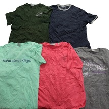 古着卸 まとめ売り カラーmix プリント 半袖Tシャツ 21枚セット (メンズ S /M ) 英文字プリント リンガー カレッジ風 MS8920 1円スタート_画像4