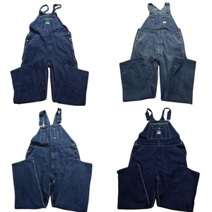  old clothes . set sale overall 4 pieces set ( men's 40 /38 ) indigo blue Denim MS9184 1 jpy start 