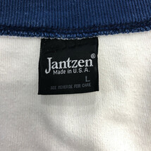 80年代 USA製 Jantzen ジャンセン サイクリングジャージ ジャケット ホワイト (メンズ L) 中古 古着 Q6190_画像9