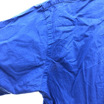 90年代 RALPH LAUREN ラルフローレン BLAKE ボタンダウン 半袖シャツ ワンポイント ブルー (メンズ L) 中古 古着 Q6590_画像5