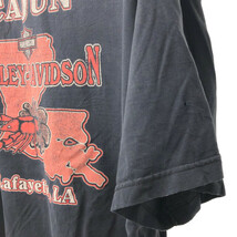 00年代 HARLEY DAVIDSON ハーレーダビッドソン 半袖Ｔシャツ 大きいサイズ バイク ブラック (メンズ 2XL) 中古 古着 Q6622_画像5