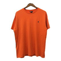 Polo by Ralph Lauren ポロ ラルフローレン 半袖Ｔシャツ ワンポイント オレンジ (メンズ XL) 中古 古着 Q6674_画像1