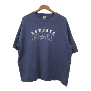 MLB ダラス・カウボーイズ 半袖Ｔシャツ プロチーム ネイビー (メンズ XL) 中古 古着 Q6675