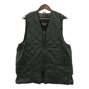 Barbour バブアー QUILTED WAISTCOAT キルティング ベスト グリーン (メンズ C44/112CM) 中古 古着 Q6718