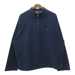 Polo by Ralph Lauren ポロ ラルフローレン ハーフジップ フリースジャケット 大きいサイズ ワンポイント (メンズ 2XL) 中古 古着 Q6723