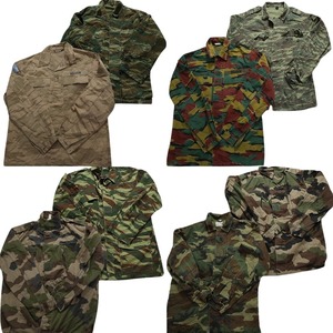  old clothes . set sale jacket euro military 8 pieces set ( men's ) field jacket wood Land MS9743 1 jpy start 