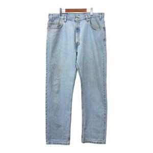 00年代 USA製 Levi's リーバイス 505 デニムパンツ 大きいサイズ ブルー (メンズ W38 L32) 中古 古着 Q7173