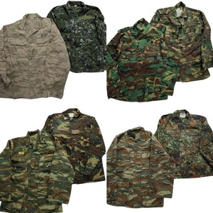  old clothes . set sale euro military 8 pieces set ( men's ) field jacket frekta- duck wood Land MS9750 1 jpy start 