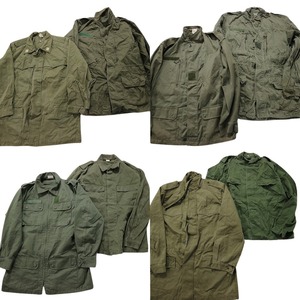  old clothes . set sale jacket euro military 8 pieces set ( men's ) plain MIX the truth thing *. interval olive color khaki MS9787 1 jpy start 