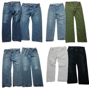  old clothes . set sale Levi's 501 Denim pants 8 pieces set ( men's 38 ) indigo blue strut white MS58935 1 jpy start 