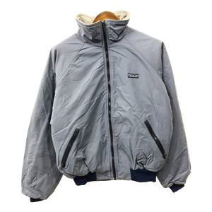 80年代 USA製 patagonia パタゴニア シェルドシンチラ ジャケット アウトドア ライトブルー (メンズ L) 中古 古着 Q6783