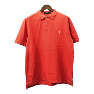 Polo by Ralph Lauren ポロ ラルフローレン ポロシャツ ワンポイント レッド (メンズ L) 中古 古着 Q7311