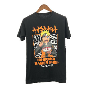 NARUTO ナルト 半袖Ｔシャツ アニメT キャラクター ブラック (メンズ M) 中古 古着 Q7395