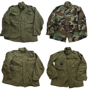 古着卸 まとめ売り 米軍実物 ミリタリー 4枚セット (メンズ S /M /XL ) アメリカ軍 カモ柄 カーキー ミリタリー MT1886