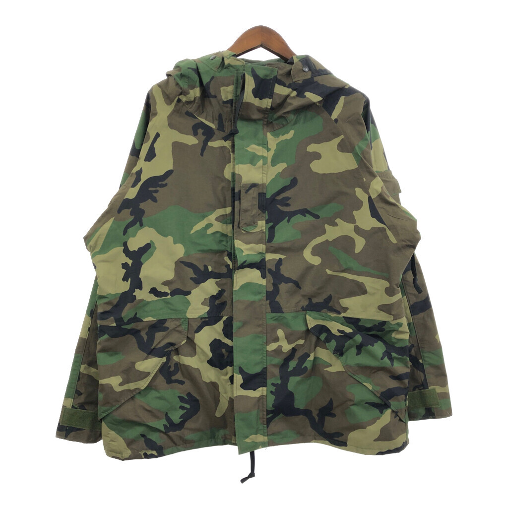 00年代 米軍実物 U.S.ARMY ECWCS GEN1 GORE-TEXパーカージャケット ミリタリー ウッドランドカモ (メンズ XL REG) 中古 古着 Q7869