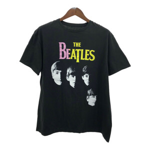 THE BEATLES ザ・ビートルズ 半袖Ｔシャツ バンドT ブラック (メンズ XL) 中古 古着 Q8019