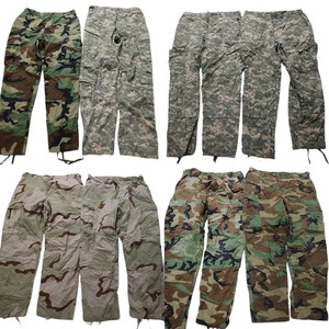 古着卸 まとめ売り フィールドパンツ 米軍実物 ミリタリー 8枚セット (メンズ L ) カモ柄MIX デジタル デザートカモ MT1784 1円スタート