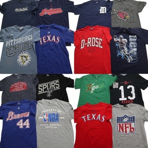 古着卸 まとめ売り プロチーム 半袖Tシャツ 16枚セット (メンズ S /M ) NHL NFL MBL プロチーム MT1936 1円スタート
