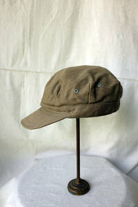 1950's フランス軍 ヴィンテージ ヘリンボーンツイル ワークキャップ HBT フレンチヴィンテージ 50s 帽子