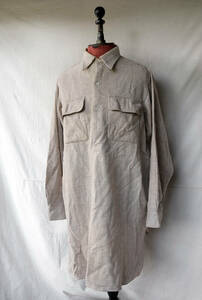 1940's 1950's フランス ヴィンテージ ファーマーズワークシャツ フランネルプルオーバーシャツ 40s 50s ワークジャケット スモック
