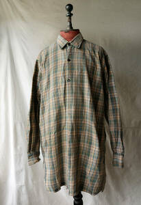1960’s フランス ヴィンテージ ファーマーズワークシャツ プルオーバー 60s ワークジャケット グランパシャツ